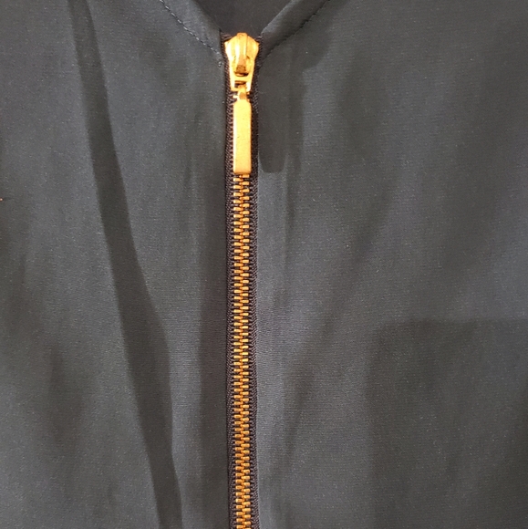 Express Cobalt Short Sleeve Blouse - Picture 2 of 5